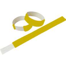 Pulseira reta para eventos amarela - R$ 0,06