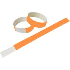 Pulseira para festa laranja flúor - R$ 0,08