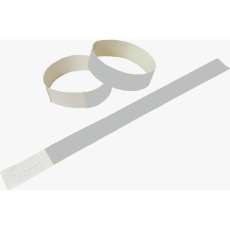 Pulseira branca laser resiste àgua - R$ 0,12