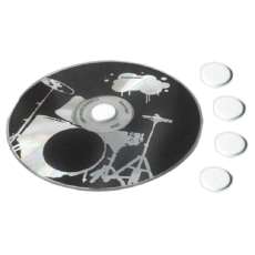 Bolinha e.v.a. adesiva branca (eva) - R$ 0,04