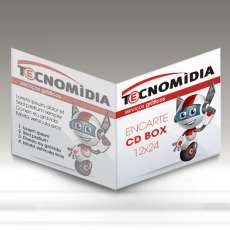 Encarte para CD Box 120x240mm 4x4 - R$ 0,13