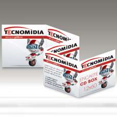 Encarte para CD Box 120x600mm 4x4 - R$ 0,28