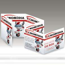 Encarte para CD Box 120x720mm 4x4 - R$ 0,26