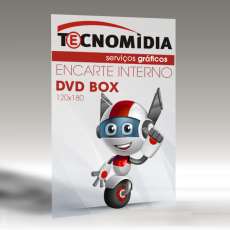 Encarte interno DVD Box 12x18cm 4x4 - R$ 0,10