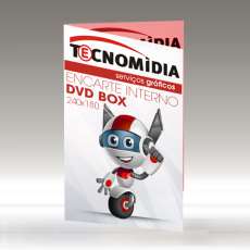 Encarte interno DVD Box 24x18cm 4x4 - R$ 0,18