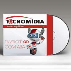 Envelope cartão impresso com aba - R$ 0,16