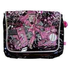 Bolsa de ombro feminina Preta rosa - R$ 14,90