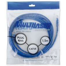 Cabo de rede  rj45 cat5e 1,5m - R$ 9,81