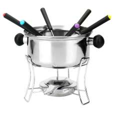 Conjunto de fondue em inox com 10pc - R$ 99,90