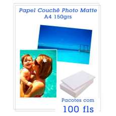 Papel couche matte tamanho A4 150g - R$ 15,90 Papel couche matte tamanho A4 150g - R$ 15,90