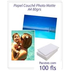 Papel couche matte tamanho A4 80g A - R$ 8,90 Papel couche matte tamanho A4 80g A - R$ 8,90
