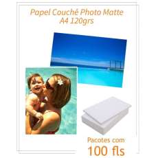 Papel couche matte tamanho A4 120g - R$ 15,20 Papel couche matte tamanho A4 120g - R$ 15,20