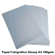 Papel glossy Fotográfico  A4 180g - R$ 45,00