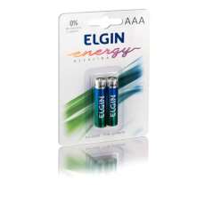 Pilha alcalina AAA Elgin - R$ 3,25