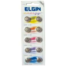 Micro bateria alcalina elgin lr44 - R$ 0,57
