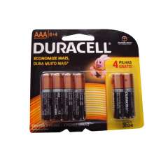 Pilha Alcalina Duracell AAA Palito  - R$ 28,90