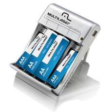 Carregador Pilhas+2 AA 2 AAA Saída  - R$ 119,09