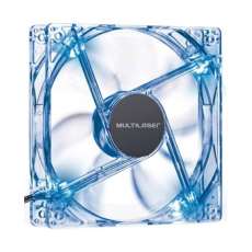 Cooler Fan 12x12 cm led azul Multil - R$ 56,95