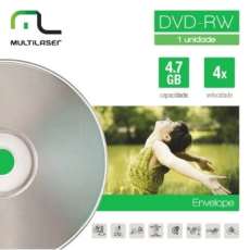Mídia DVD-RW vel. 4X com envelope M - R$ 4,86 Mídia DVD-RW vel. 4X com envelope M - R$ 4,86
