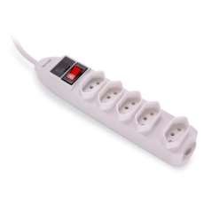 Filtro de linha 5 tomadas branco Mu - R$ 33,86