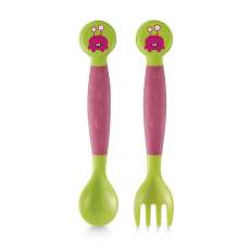 Talheres para bebê flexíveis Multik - R$ 26,90