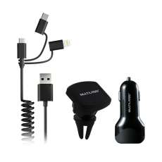 Kit de carregador veicular Multilas - R$ 72,29