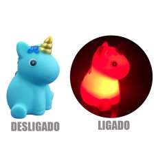 Unicórnio luminária Led Multilaser  - R$ 10,21