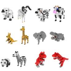 Nano blocos 2 em 1 animais Multikid - R$ 17,52 Nano blocos 2 em 1 animais Multikid - R$ 17,52
